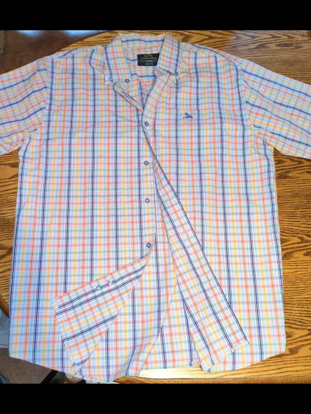 Drunknmunky guys plaid button down shirt